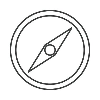 pusula gülü navigasyon haritalama konum ekipman çizgi tasarım simgesi