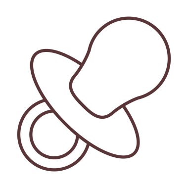 bebek emziği besleme ve yeni doğan şablon çizgisi biçimi simgesi