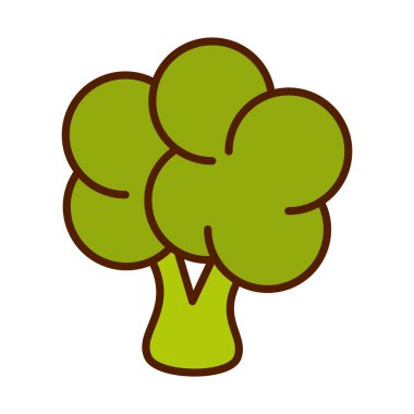 sağlıklı yiyecek taze sebze brokoli ham malzeme hattı ve stil ikonu