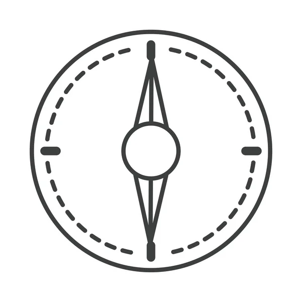 Kompas roos navigatie cartografie element lijn ontwerp icoon — Stockvector
