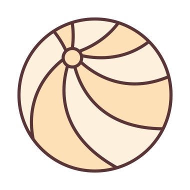 bebek top oyuncağı, yeni doğan nesne şablon hattı ve dizayn simgesini doldur