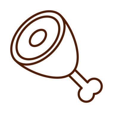 sağlıklı yiyecekler günlük protein domuz bifteği taze beslenme hattı ikonu