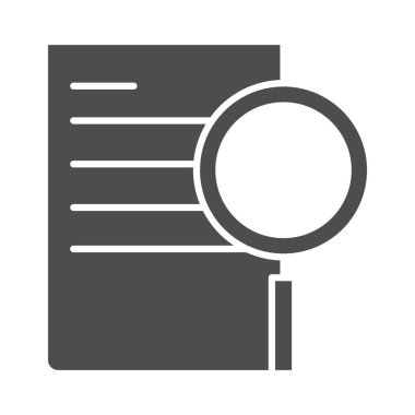 öğretim okulu ve eğitim büyüteç belge kağıt siluet biçim simgesi