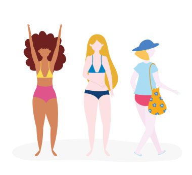 Mayolu genç kadınlar çizgi film karakterleri.