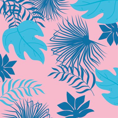 Tropikal yapraklar botanik yaprak yeşilliği