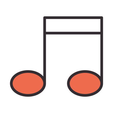 Sosyal medya müziği dijital internet ağı iletişim teknolojisi hattı ve tasarım simgesini doldurur