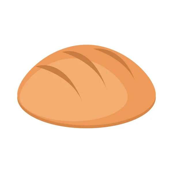 Menú de pan panadería producto alimenticio icono de estilo plano — Vector de stock