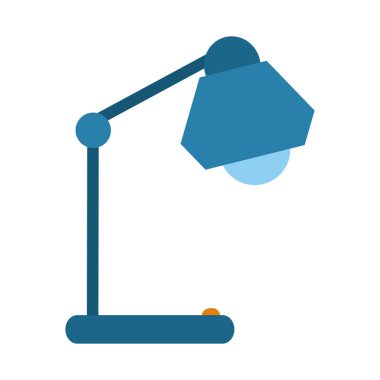Masa lambası ofis malzeme kırtasiyesi düz biçim simgesi