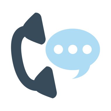 telefon desteği çağrı ofisi malzeme kırtasiyesi düz biçim simgesi