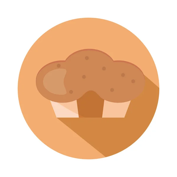 Brood menu bakkerij voedsel product blok en plat pictogram — Stockvector