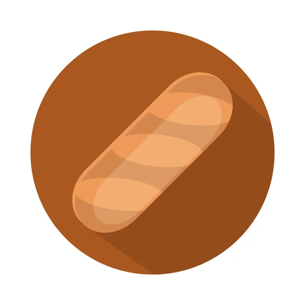 Brot Menü Bäckerei Lebensmittel Produktblock und flache Symbol — Stockvektor