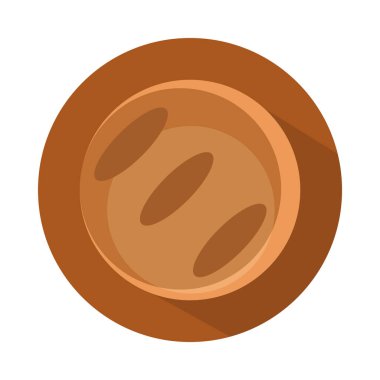 ekmek pita menüsü fırın gıda ürünleri bloğu ve düz simge