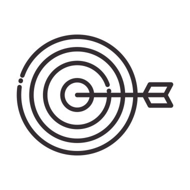 Sosyal medya hedef stratejisi dijital internet ağı iletişim teknolojisi çizgi simgesi