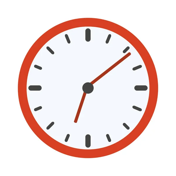 Clock time minute isolated flat style icon — Stock Vector