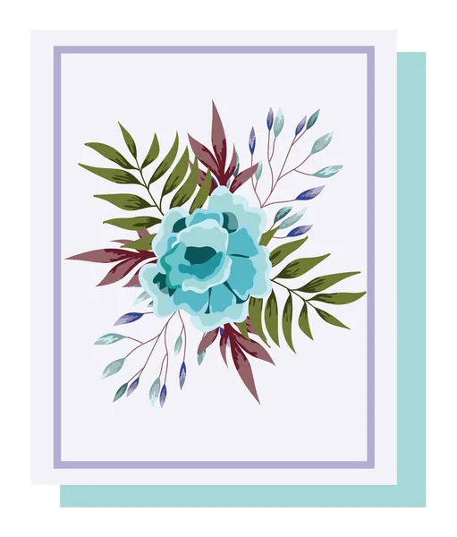 Flores arreglos florales para tarjeta de felicitación — Vector de stock