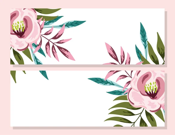 Wedding ornament floral decorative invitation card template design — Stock Vector