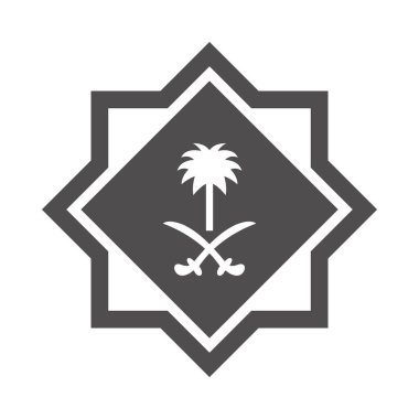 Suudi Arabistan Ulusal Günü, bayrak süsleme ulusu siluet stili simge tasarımı