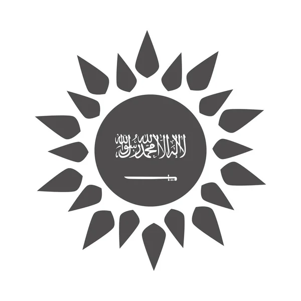 Saudská Arábie národní den, národní oslava nezávislosti silueta styl ikona — Stockový vektor