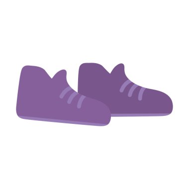 mor spor ayakkabıları aksesuar izole tasarım simgesi