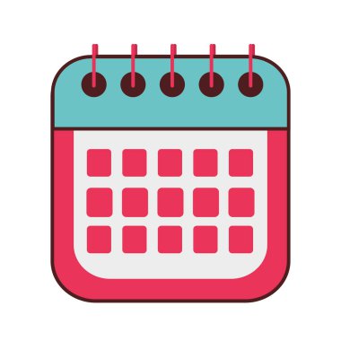 takvim anımsatma tarihi ay simgesi izole tasarımı