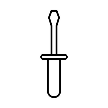 tornavida onarımı ve inşaat ekipmanları çizgisi simgesi