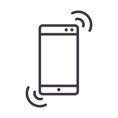 akıllı telefon bağlantısı internet aygıtı teknolojisi ince çizgi tasarım simgesi