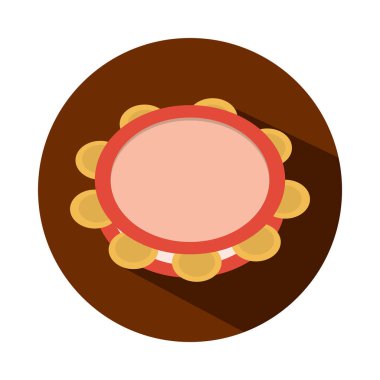 Küçük çocukların oynaması, bloklaması ve düz stil çizgi film için tef oyuncağı nesnesi