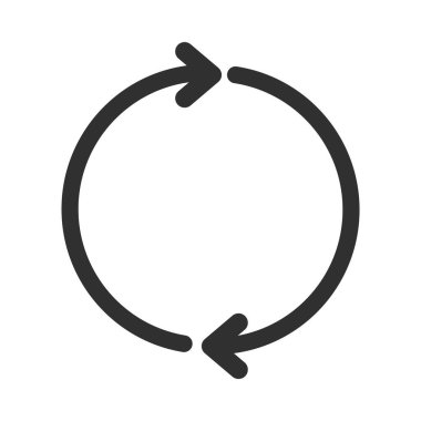 ok simgesi şekil işaretçisi siluet biçimini yeniden yükle