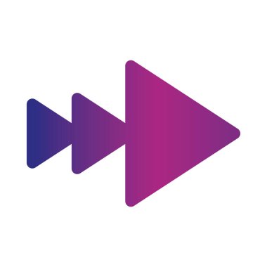 çift sağ ok yönü web düğmesi gradyan biçim simgesi