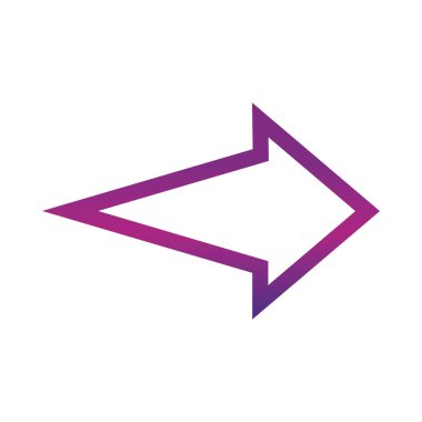 ok yönüyle ilgili simge, sağ noktalama yönelimi gradyan biçimi