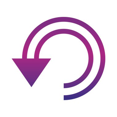 ok çift eğimli gradyan biçim simgesi