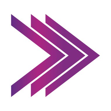 çift sağ ok yönü ileri düğme gradyan biçim simgesi