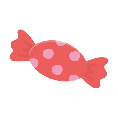 tatlı ambalajlı şeker izole edilmiş simge tasarımı beyaz arkaplan