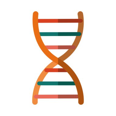 Okul eğitimi DNA bilimi gölgeli düz molekül ikonu