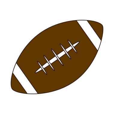 Amerikan futbolu ekipman hattı ve doldurma stili simgesi