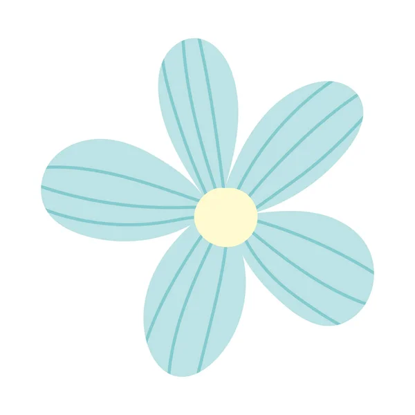 Şirin çiçekler narin dekorasyon çizgi film izole ikon tasarımı — Stok Vektör