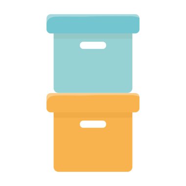 karton kutular boş kargo kargo izole edilmiş simge tasarımı beyaz arkaplan