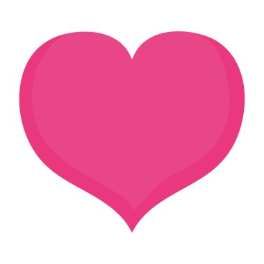 Aşk kalp aşk tutku çizgi film izole ikon tasarımı