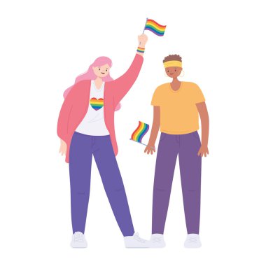 LGBTQ topluluğu, gökkuşağı bayrağı taşıyan lezbiyenler, eşcinsel geçit töreni cinsel ayrımcılık protestosu