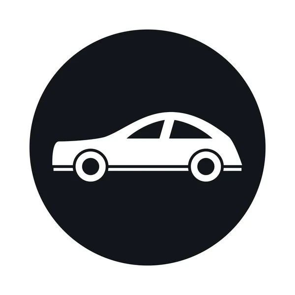 Modèle de voiture de luxe bloc de véhicule de transport et design icône de style plat — Image vectorielle