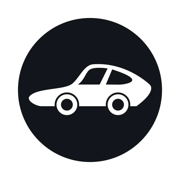 Voiture sport modèle de transport bloc de véhicule et style plat icône design — Image vectorielle