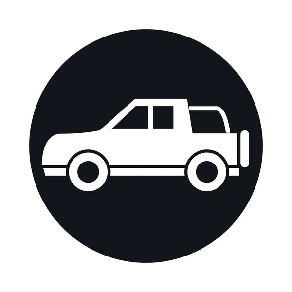 Voiture hors route modèle de véhicule de transport bloc de véhicule et design icône de style plat — Image vectorielle