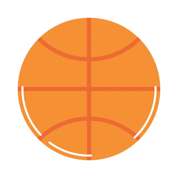 Bola de basquete esporte equipamento de estilo plano ícone — Vetor de Stock
