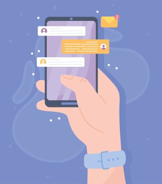 Akıllı telefon sohbet uygulaması, sosyal ağ iletişim sistemi ve teknolojileri ile el ele
