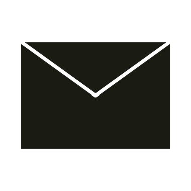 mobil uygulama e- posta iletisi web düğmesi menüsü dijital siluet biçimi simgesi