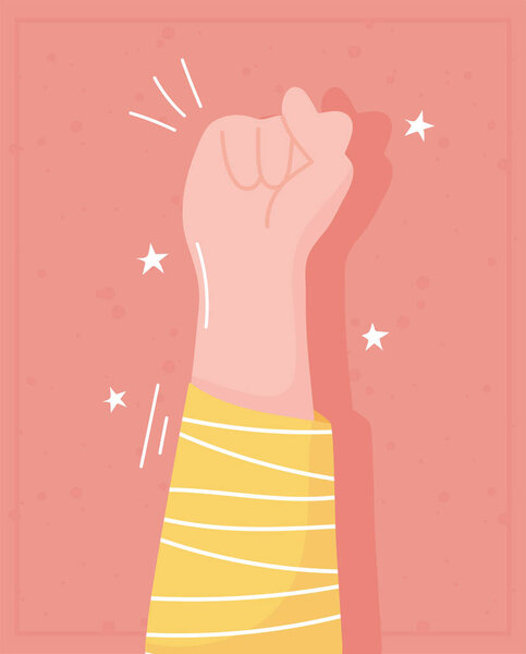 manifestation protest activists, raised hand fist rights