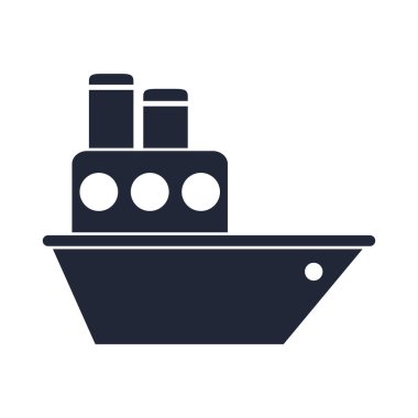 küçük çocukların oynaması için çizgi film oyuncağı nesnesi, siluet tarzı simge