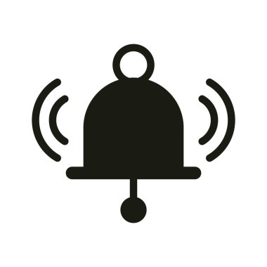 mobil uygulama çan bildirimi web düğmesi menüsü dijital siluet biçimi simgesi