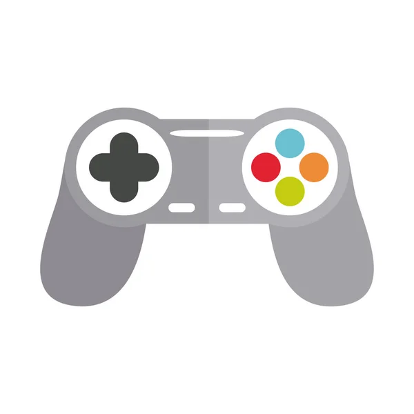 Cartoon controller video game speelgoed object voor kleine kinderen om te spelen, platte stijl pictogram — Stockvector