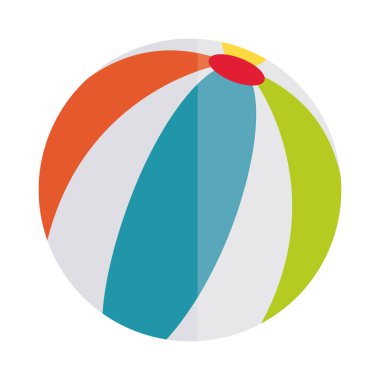 çizgi film çizgili top oyuncağı küçük çocukların oynaması için, düz stil simgesi